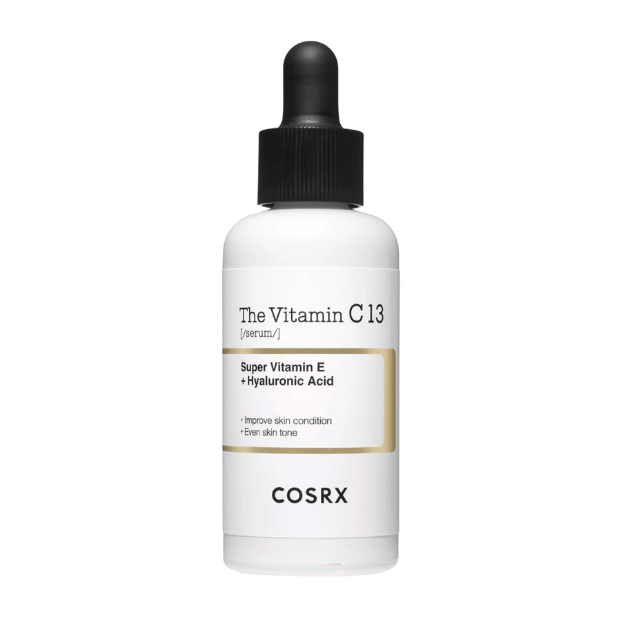 COSRX The Vitamin C 13 Serum 20 ml, sérum de vitamina C com vitamina E e ácido hialurônico para brilho, tom de pele uniforme e qualidade de pele melhorada.