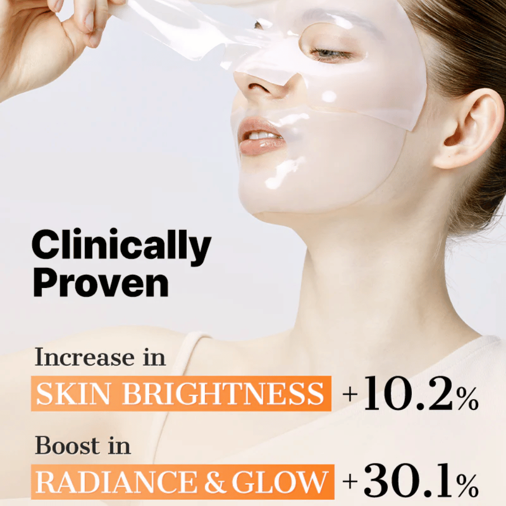 Clinicamente testada COSRX Alpha-Arbutin Hydrogel Mask – Sheet mask que proporciona brilho e melhora a clareza, brilho e uniformidade da pele com uso regular.