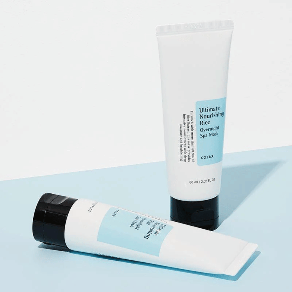 COSRX Ultimate Nourishing Rice Overnight Spa Mask 60 ml máscara de dormir hidratante com arroz que fortalece a barreira da pele