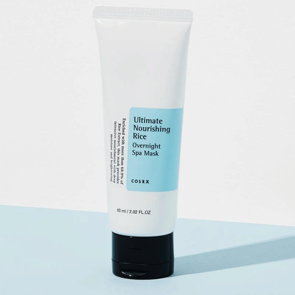 COSRX Ultimate Nourishing Rice Overnight Spa Mask 60 ml máscara de noite com extrato de arroz para hidratação intensa e luminosidade