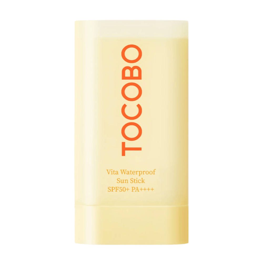 TOCOBO Vita Waterproof Sun Stick é um stick de proteção solar com SPF50+ PA++++ que oferece alta proteção contra raios UV. Resistente à água, fácil de aplicar e perfeito para pele sensível.
