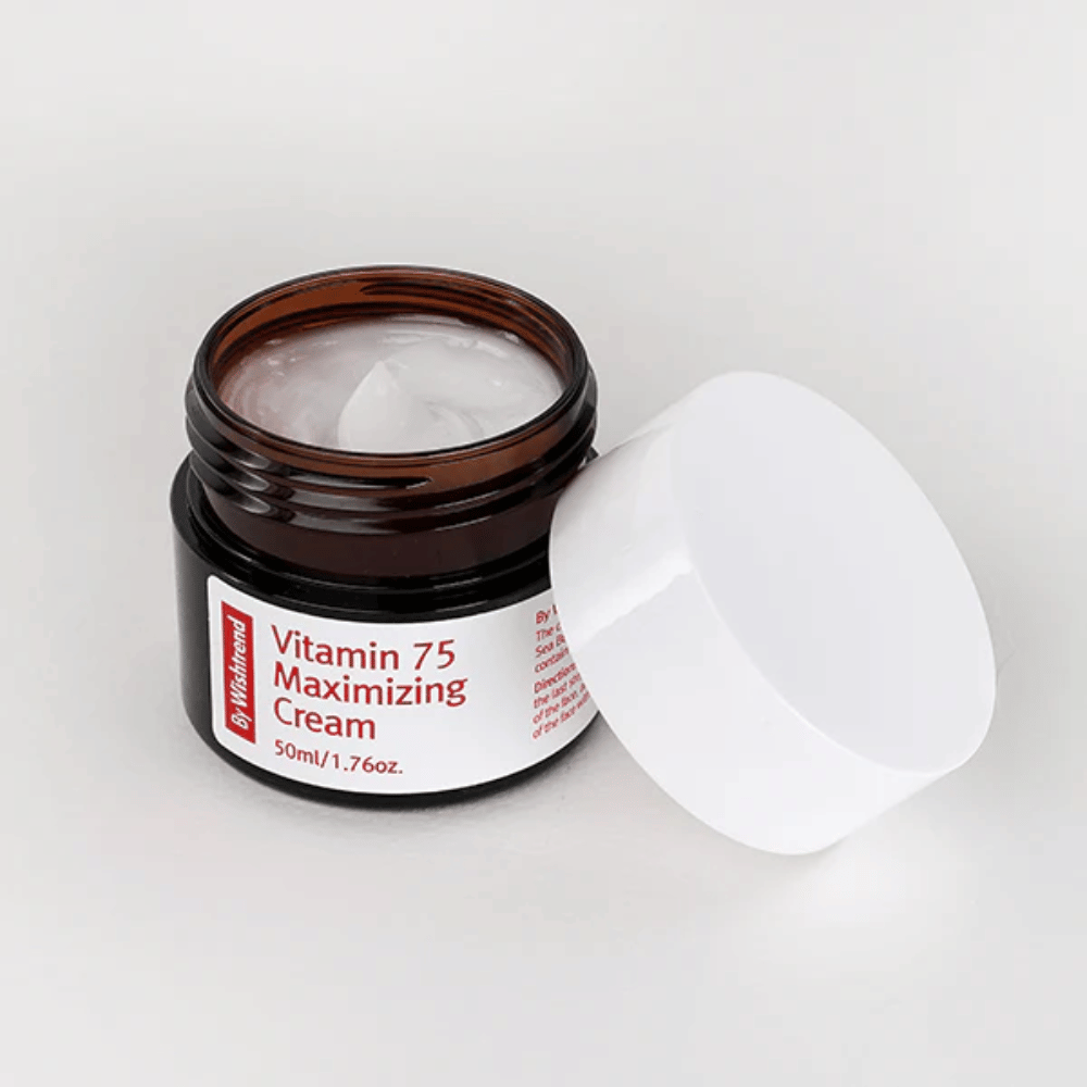 By Wishtrend Vitamin 75 Maximizing Cream creme de rosto com espinheiro-marítimo que hidrata a pele e proporciona um tom de pele mais uniforme e luminosidade natural.
