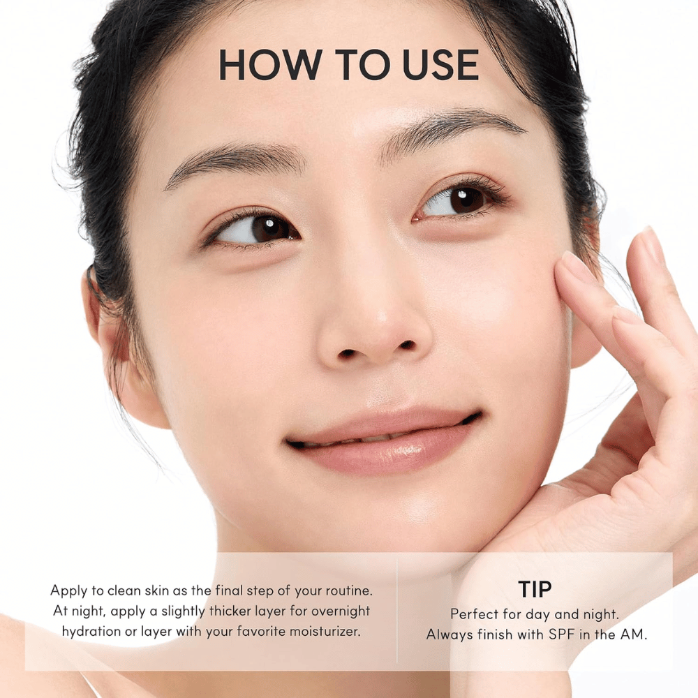 Arencia Vitamin C Glow Booster Gel Cream – aplicação de gel-creme hidratante para dia e noite