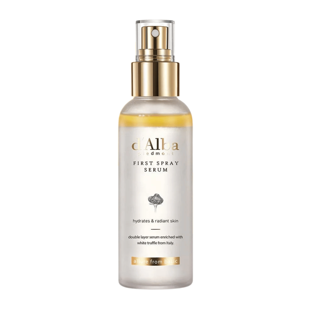 d'Alba White Truffle First Spray Serum é um sérum spray exclusivo que hidrata e proporciona uma pele radiante. Com extrato de trufa branca da Itália e uma fórmula de ação dupla, este sérum oferece tanto nutrição quanto brilho para um tom de pele mais fresco.