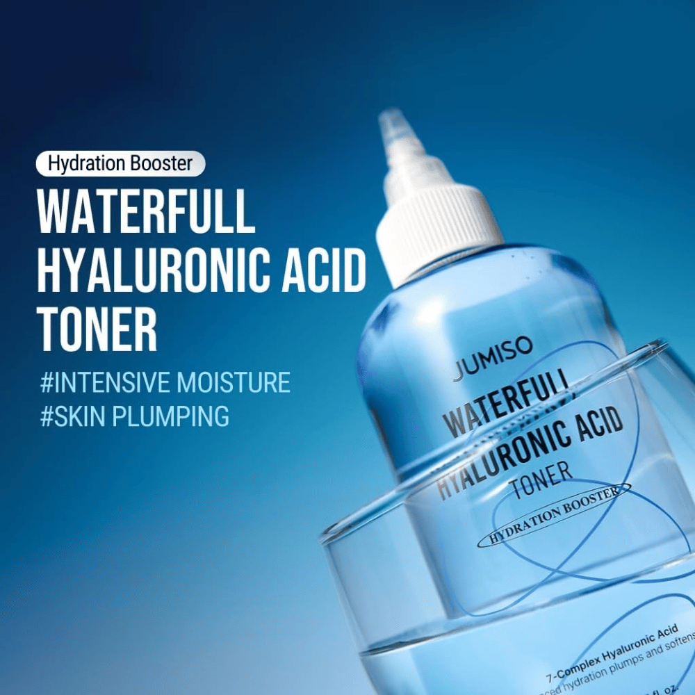 Jumiso Waterfull Hyaluronic Acid Toner – tónico hidratante coreano para hidratação intensa e pele volumosa com sensação leve e não pegajosa