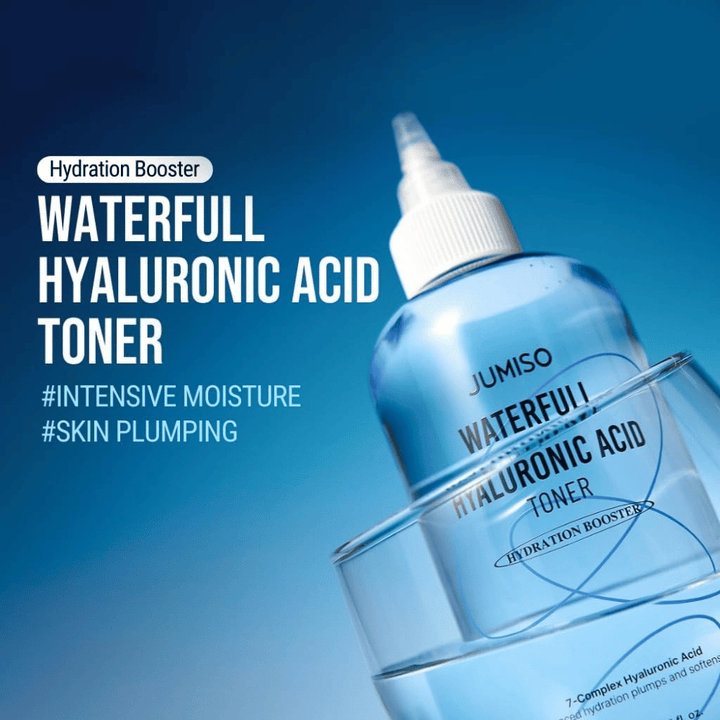 Jumiso Waterfull Hyaluronic Acid Toner – tónico hidratante coreano para hidratação intensa e pele volumosa com sensação leve e não pegajosa