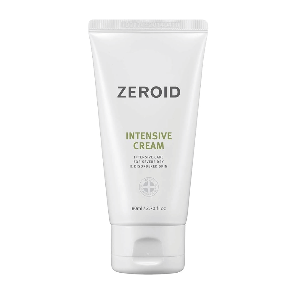ZEROID Intensive Cream é um creme facial intensivo para pele muito seca, sensível e com a barreira cutânea danificada. Hidrata em profundidade, reforça a barreira protetora da pele e ajuda a aliviar a sensação de repuxamento e irritação para um conforto duradouro.