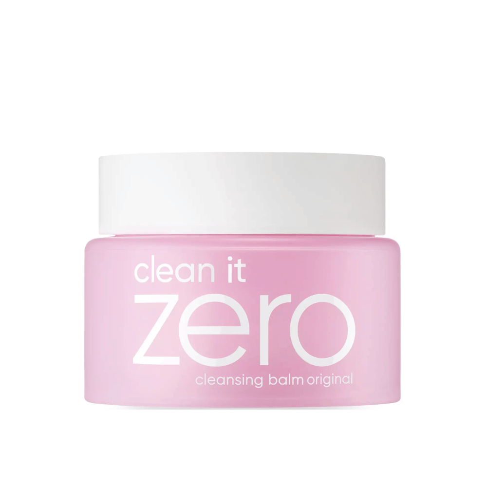 Um frasco Clean It Zero Cleansing Balm Original 100ml em fundo branco, que promove o bálsamo de limpeza original de BANILA CO para cuidados com a pele.