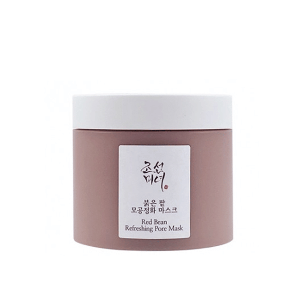 Uma lata com Beauty of Joseon Red Bean Refreshing Pore Mask 140ml em fundo branco.