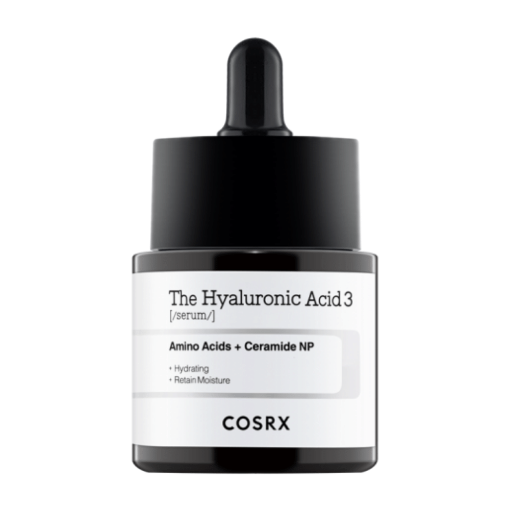 COSRX Ácido Hialurônico 3 Serum 20ml fortalece a barreira hidratante da pele.