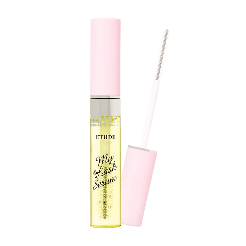 Uma garrafa ETUDE's My Lash Serum 9g com tampa rosa.