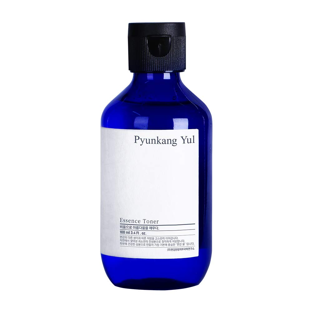 Um gel de banho hidratante com extrato de raiz de astrágalo: Pyunkang Yul Essence Toner.