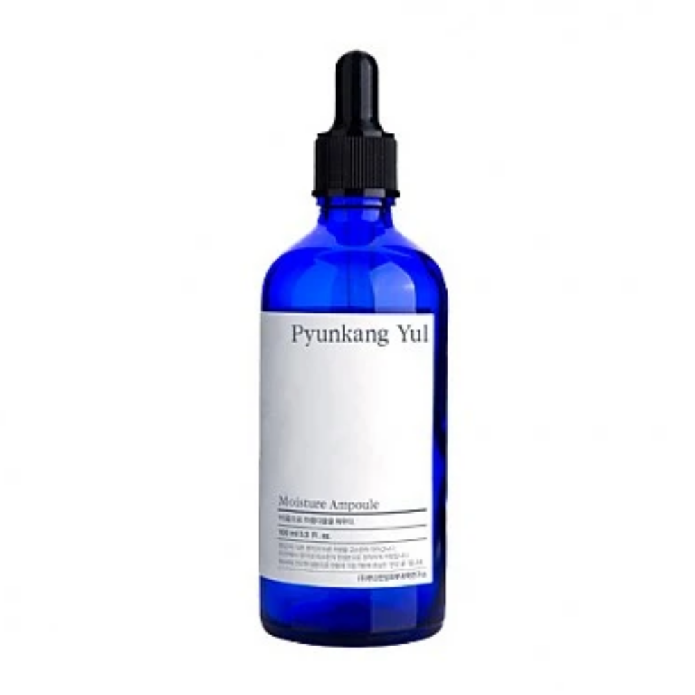 Uma garrafa Pyunkang Yul Moisture Ampoule 100ml para pele sensível.