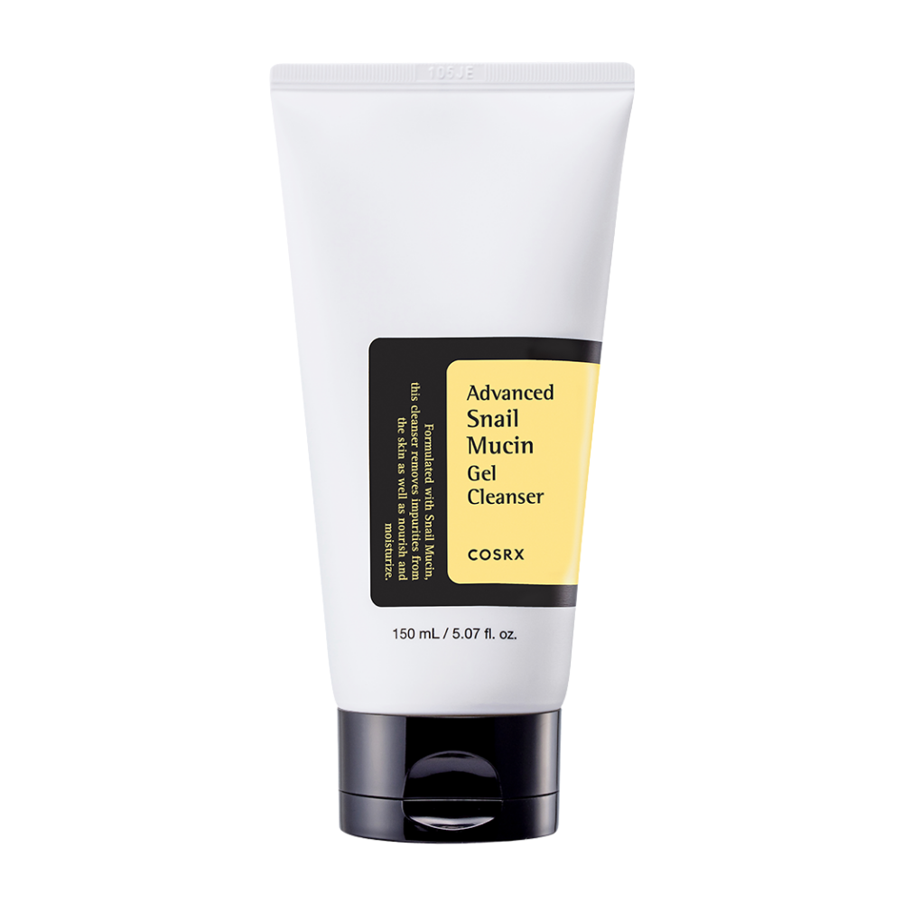 COSRX Advanced Snail Mucin Gel Cleanser 150ml regenera a pele.
