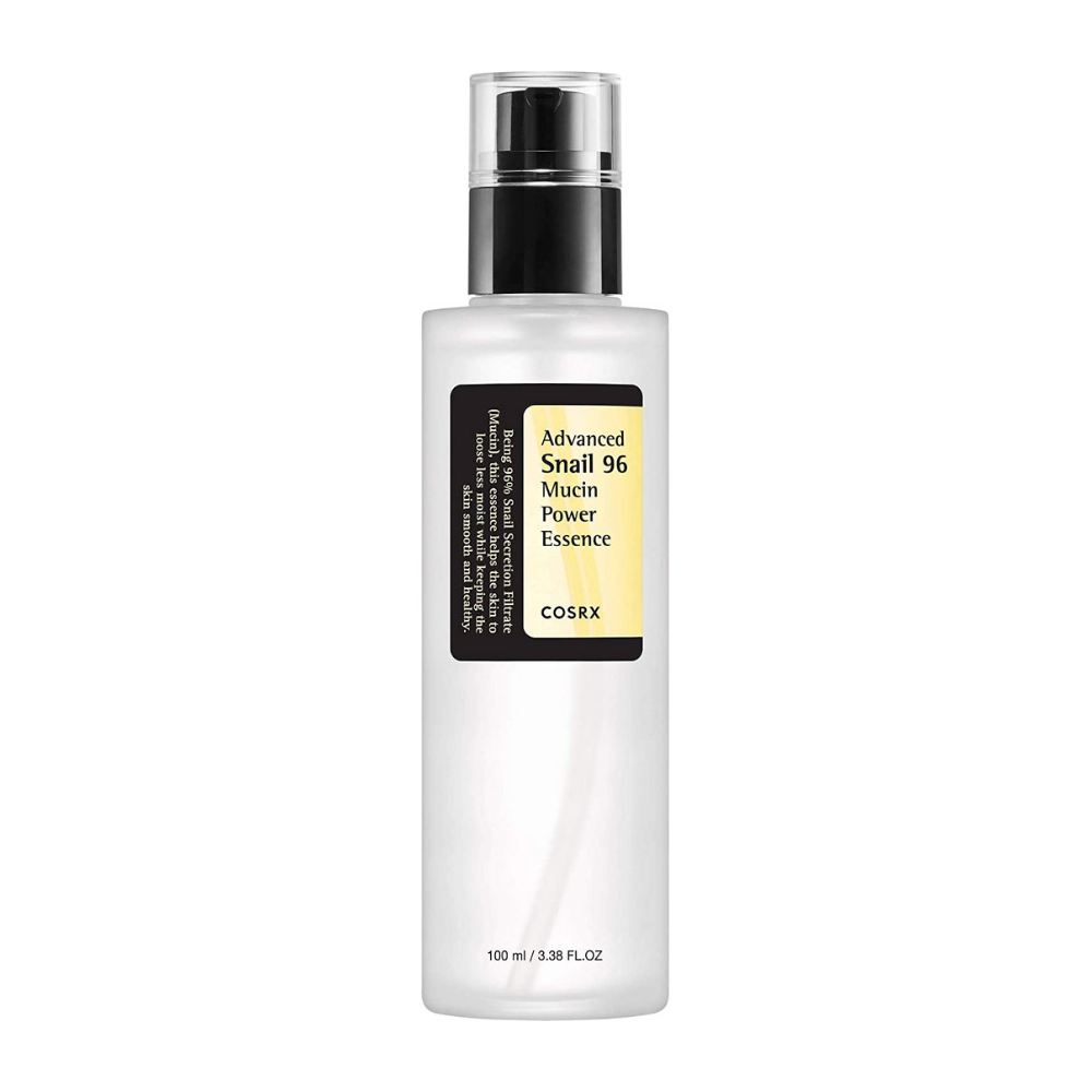 COSRX cosméticos asiáticos com Advanced Snail 96 Mucin Power Essence 100ml para cuidados de pele coreanos.