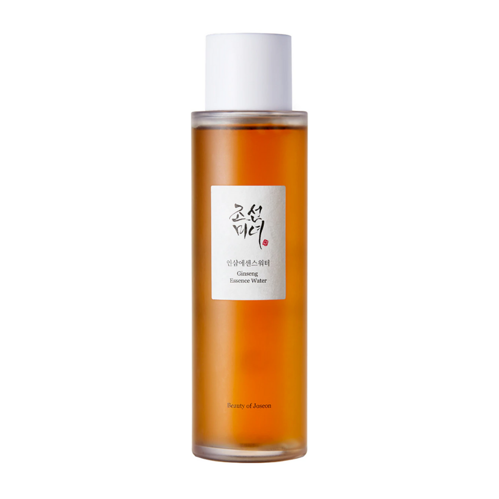 Uma garrafa Beauty of Joseon Ginseng Essence Water 150ml em fundo branco.